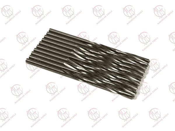 Titex Plus drill bit 6.2mm HSS DIN 340 Typ H with open flute design.