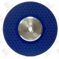 دیسک وکیوم بریز مثلثی ایگلی ، رنگ آبی، دارای فلنچ و مهره M14، مناسب برای برش و سایش مواد مختلف.