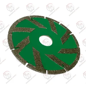دیسک الکتروپلیت سبز چاکدار EGELI برای برش مصالح ساختمانی و سنگ