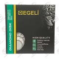 دیسک الکتروپلیت سبز چاکدار EGELI برای برش مصالح ساختمانی و سنگ
