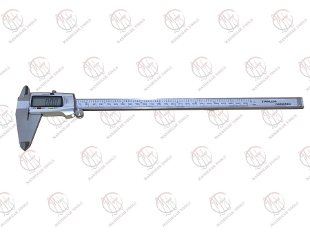 کولیس دیجیتال فلزی HD سایز 30 سانتی‌متر با صفحه دیجیتال بزرگ و بدنه مقاوم