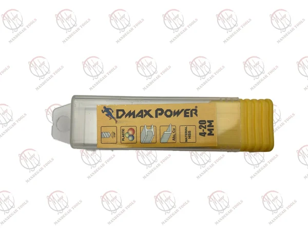 مته کاجی طلایی سایز 4 تا 20 میلی‌متر HSS-E مناسب سوراخ‌کاری فلز