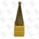 مته کاجی طلایی سایز 4 تا 20 میلی‌متر HSS-E مناسب سوراخ‌کاری فلز