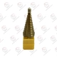 مته کاجی طلایی سایز 4 تا 25 میلی‌متر HSS-E مناسب سوراخ‌کاری فلز
