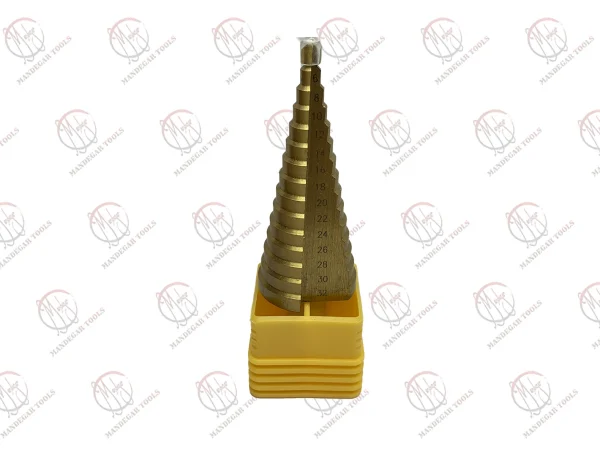 مته کاجی طلایی سایز 4 تا 32 میلی‌متر HSS-E مناسب سوراخ‌کاری فلز