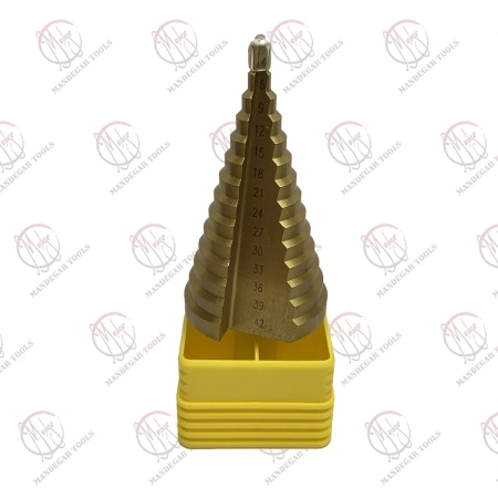 مته کاجی طلایی سایز 4 تا 42 میلی‌متر HSS-E مناسب سوراخ‌کاری فلز