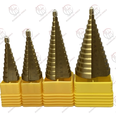 مته کاجی طلایی HSS-E مناسب سوراخ‌کاری فلز