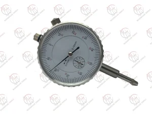 ساعت اندیکاتور چینی دقیق با کورس 10 میلی‌متر و دقت 0.01 میلی‌متر، همراه با بسته‌بندی نارنجی