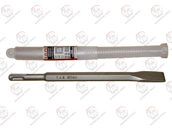 قلم تخریب چهار شیار T.A.M مدل تخت کوتاه کد 14x250x2.5 برای دریل‌های SDS Plus