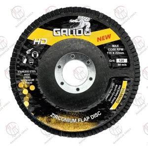 خرید سنباده فلاپ مینی 90 لایه P120 گاندو GANDO سایز 115 میلی‌متر
